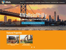 Tablet Screenshot of 4wallsinphilly.com